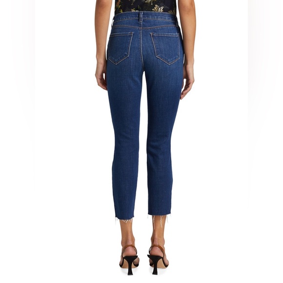 L'AGENCE New Sada High-Rise Distressed Stretch Crop Jeans, 24 - Picture 5 of 8